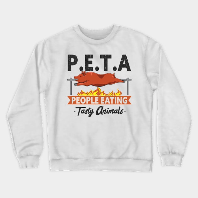 Meat Lovers Foodies Grilling Cooking Barbeque Crewneck Sweatshirt by Tom´s TeeStore